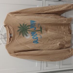 Large, tan, Ron Jon sweatshirt